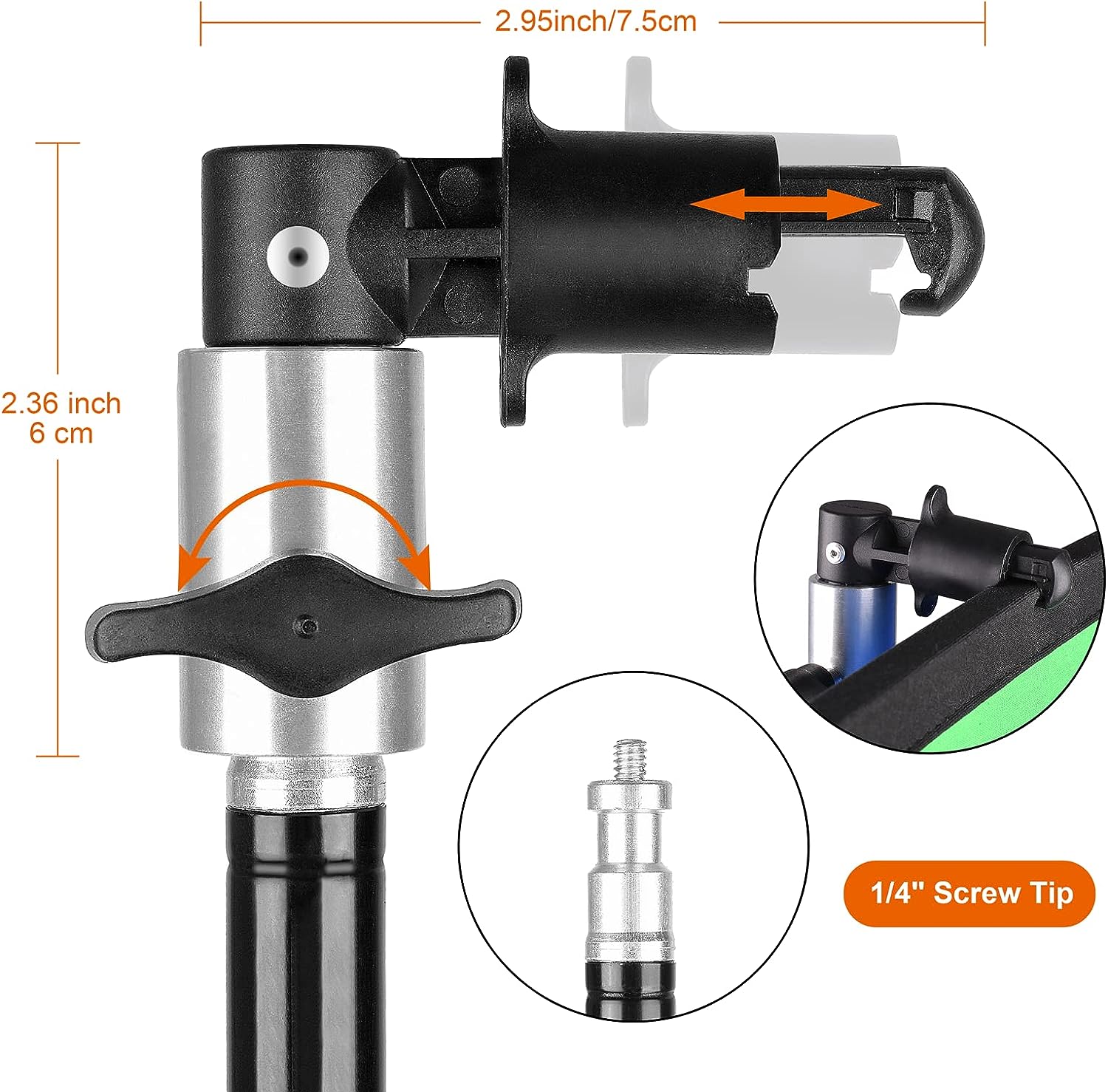 Clip Holder for Collapsible Background and Reflector Disc - Arahan Photo