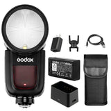 Godox V1 Flash with AK-R22 VB26A Battery - Arahan Photo