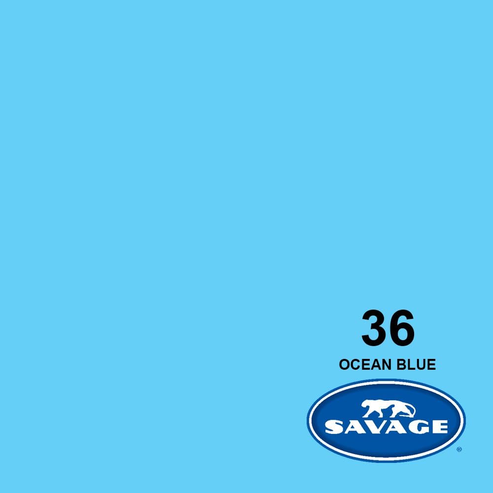 SAVAGE WIDETONE OCEAN BLUE BACKGROUND PAPER - Arahan Photo