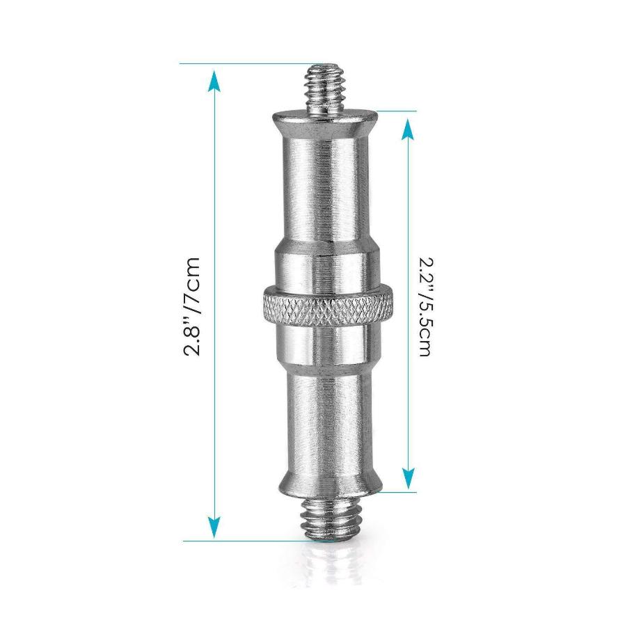 1/4 to 3/8 inch Metal Male Convertor Threaded Screw Adapter Spigot - Arahan Photo
