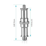 1/4 to 3/8 inch Metal Male Convertor Threaded Screw Adapter Spigot - Arahan Photo