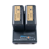 V-Mount Battery Adapter Plate with DuraPro 2 Battery and LED Dual Charger Complete Kit