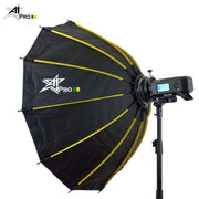 A1Pro 12K Round Shape Quick Open 105cm SoftBox with Grid & Bag (Bowens) - Arahan Photo