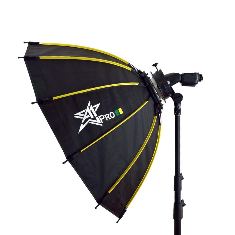 A1Pro 12K Round Shape Quick Open 85cm SoftBox with Grid & Bag (Bowens) - Arahan Photo