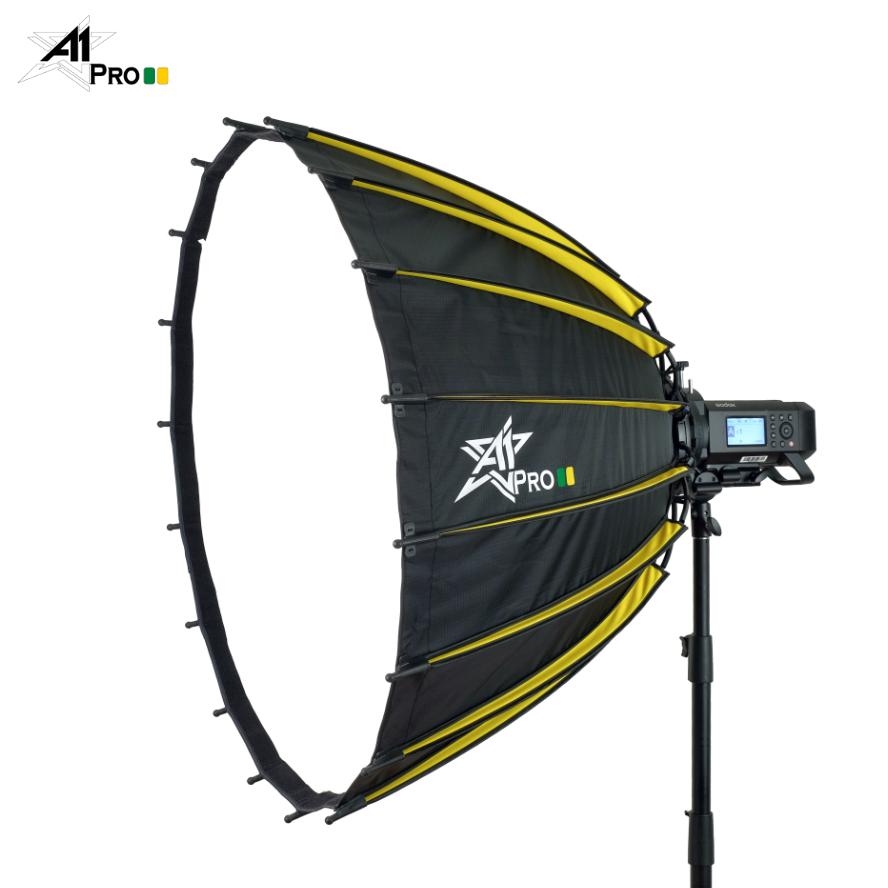 A1Pro 18K Quick Open 90cm Prime Parabolic SoftBox with Grid (Bowens) - Arahan Photo