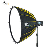 A1Pro 18K Quick Open 90cm Prime Parabolic SoftBox with Grid (Bowens) - Arahan Photo