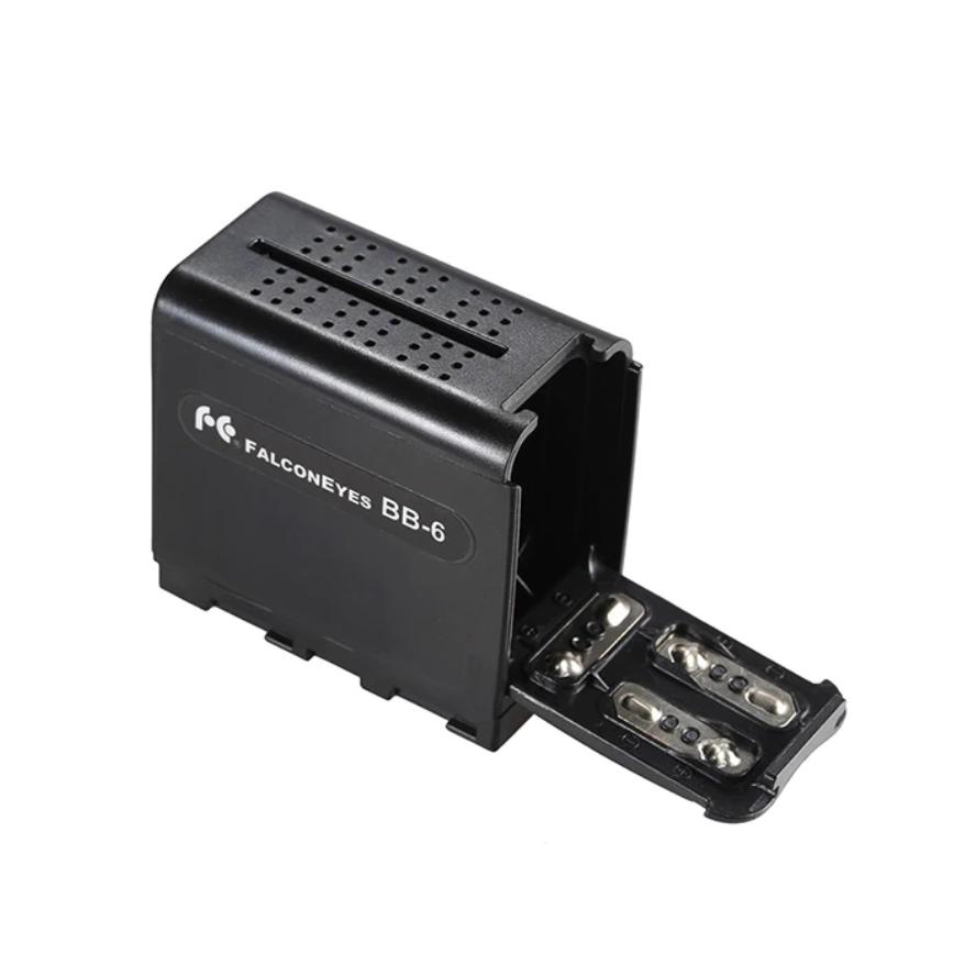 Falconeyes AA Battery Case Power as NP-F NP-970 Battery for LED Video Light / Monitor - Arahan Photo