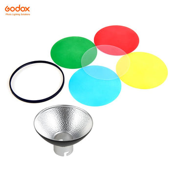 Godox AD-M Standard Reflector with 5 Color Gel for Witstro AD200/AD200Pro - Arahan Photo