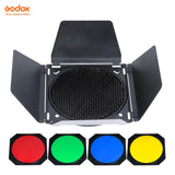 Godox BD-04  Honeycomb Grid/Barndoor/Color Gel System for 18cm Bowens Mount Reflector