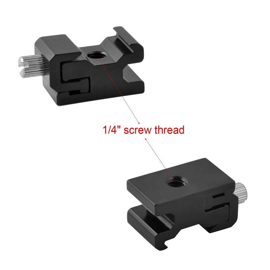 Metal Cold Shoe Flash Stand Adapter - Arahan Photo
