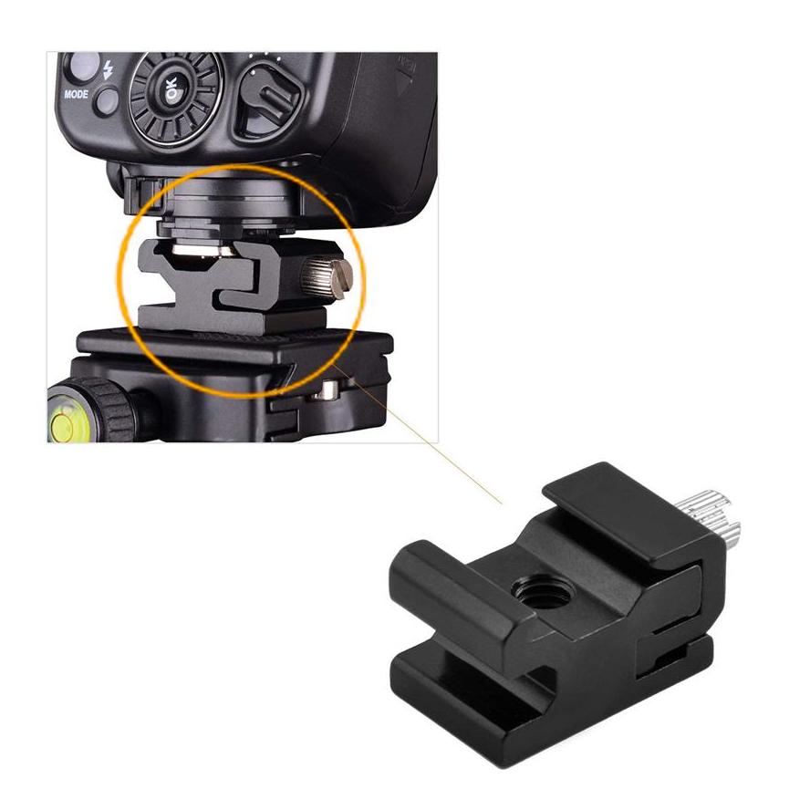 Metal Cold Shoe Flash Stand Adapter - Arahan Photo