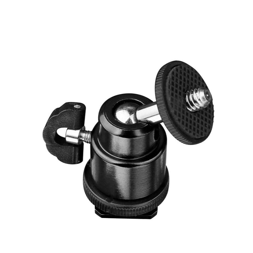 Mini Ball Head Hot Shoe Light Stand Adapter - Arahan Photo