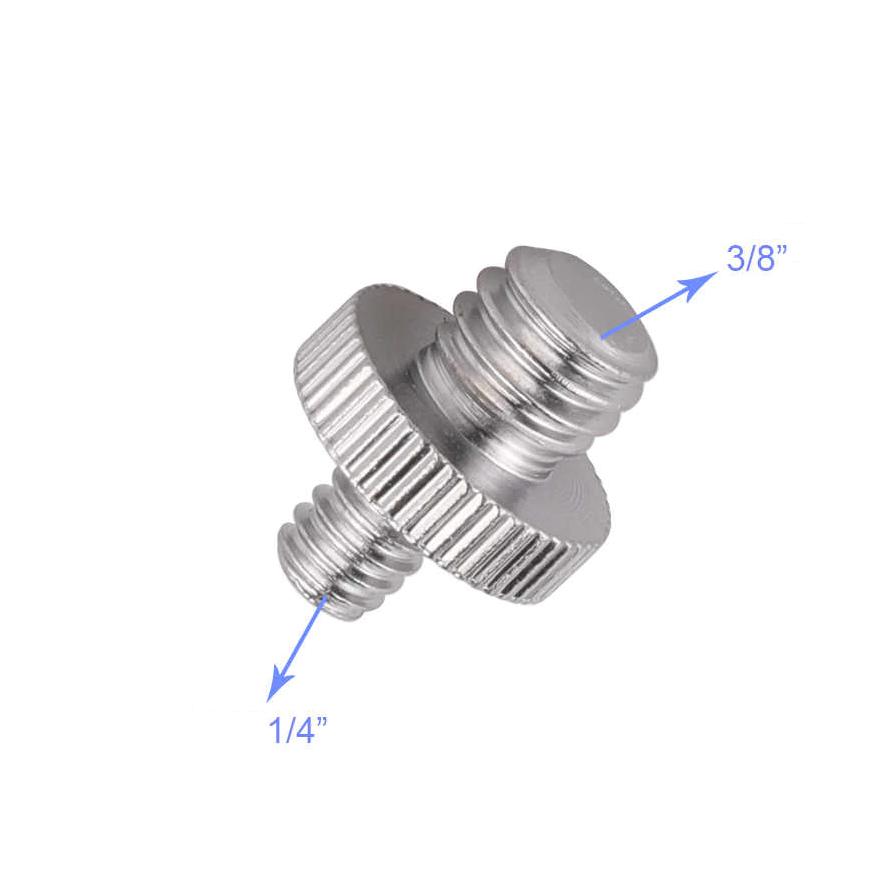 Screw adapter male 1/4" and male 3/8" - Arahan Photo