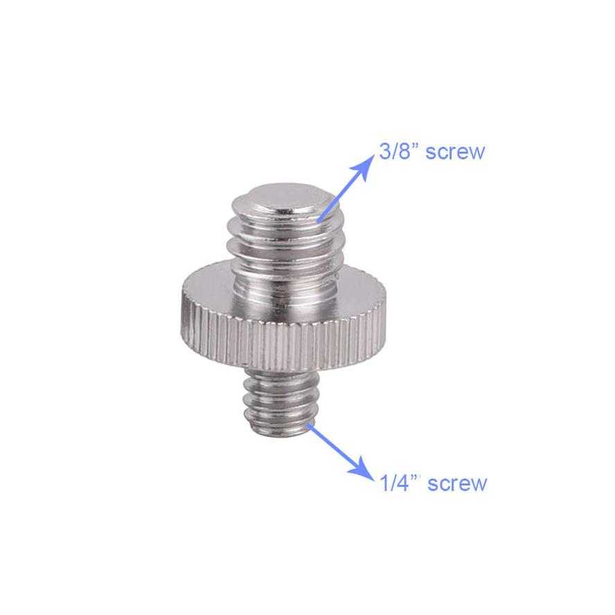 Screw adapter male 1/4" and male 3/8" - Arahan Photo