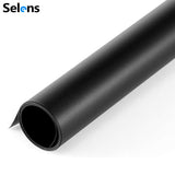 Selens 100x200cm Black Photo Video PVC Matte Backdrop - Arahan Photo
