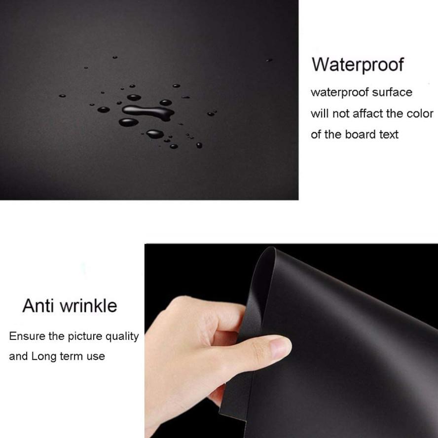 Selens 100x200cm Black Photo Video PVC Matte Backdrop - Arahan Photo