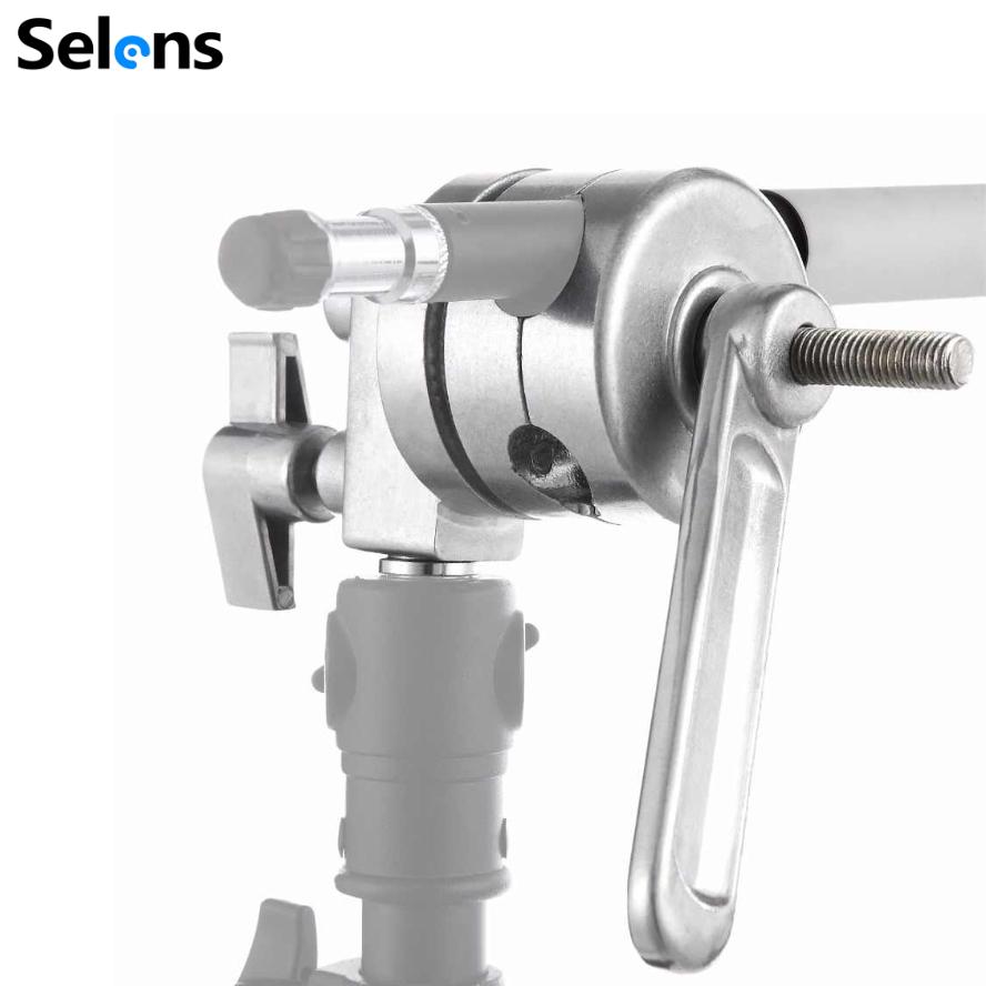 Selens Aluminium Clamp Head C-stand - Arahan Photo
