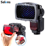 Selens Honeycomb Grid and Flash Color Gel Kit