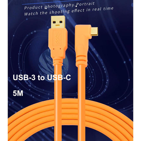 USB-3 to USB-C 5M Tethering Cable - Arahan Photo