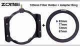Zomei 100mm Filter Holder and Adapter Ring Combo Set