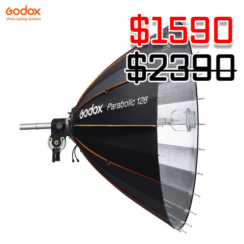 Godox Parabolic 128 SoftBox+Focusing Reflector Complete System Kit 128cm(47.2") (Open Box/Pick Up Only)