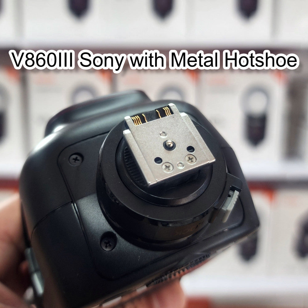 Godox V860III Sony with Metal hotshoe