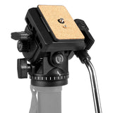 Neewer Video Drag Pan Head with Quick Shoe Plate for Video Shooting Filming