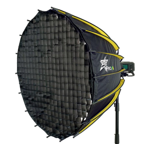 A1Pro 18K Quick Open 90cm Prime Parabolic SoftBox with Grid (Bowens) - Arahan Photo