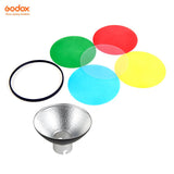 Godox AD-M Standard Reflector with 5 Color Gel for Witstro AD200/AD200Pro
