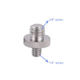 Screw adapter male 1/4" and male 3/8" - Arahan Photo